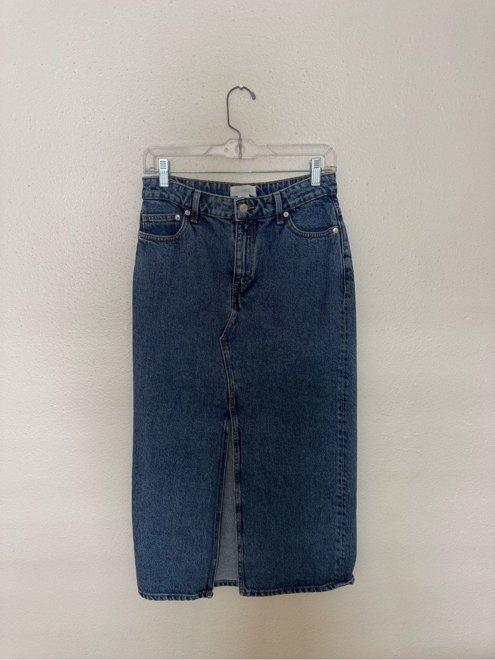 H&M Denim Midi Skirt